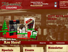 Tablet Screenshot of kenwoodliquors.com